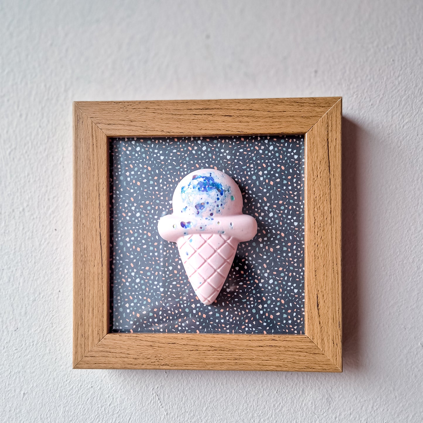 Happy Frame - Pink Glitter