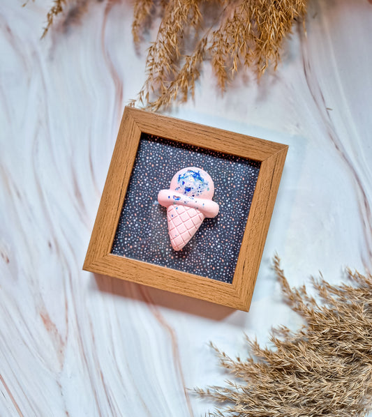 Happy Frame - Pink Glitter