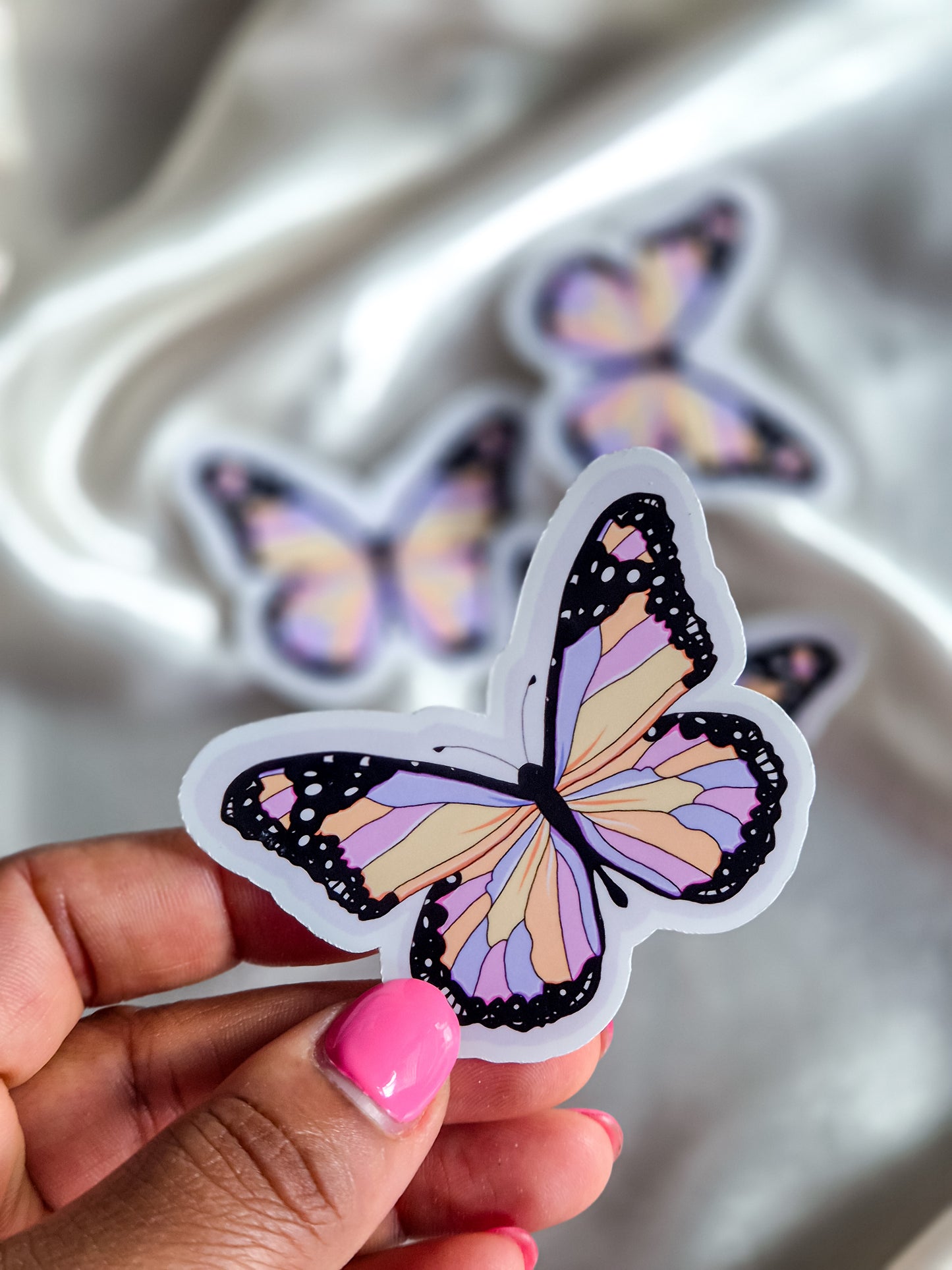 "Fly like a butterfly" sticker