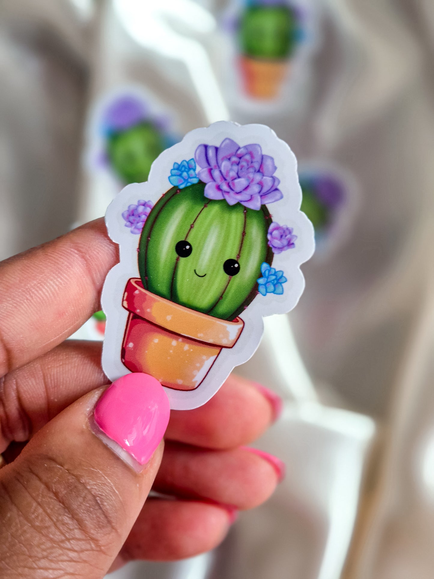 "Cactus Cute" sticker