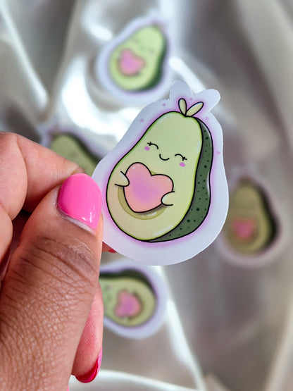 "I heart you Avocado" sticker